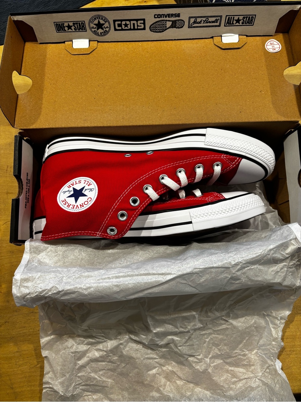 Converse Red Unisex Chuck Taylor High Top Sneakers